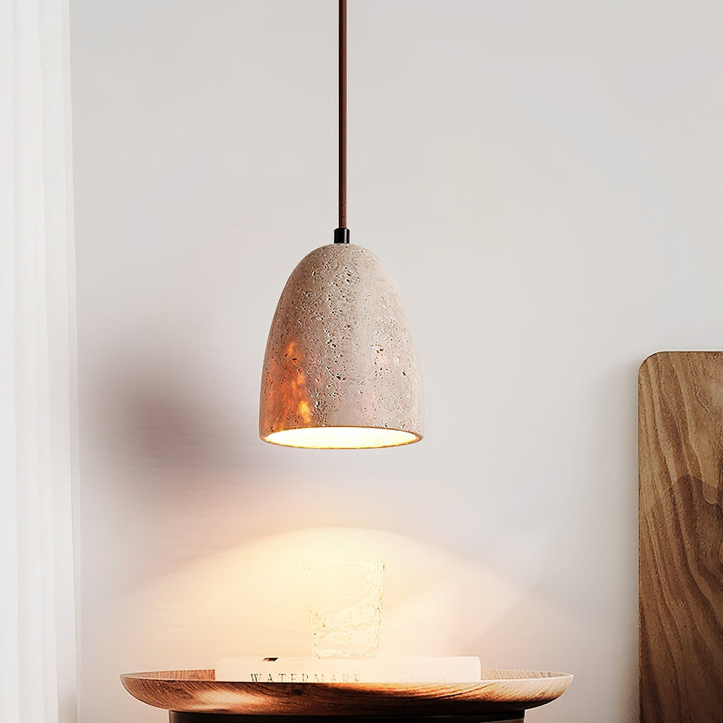 Ulvenenora Travertine Pendant Light-Moonnatur