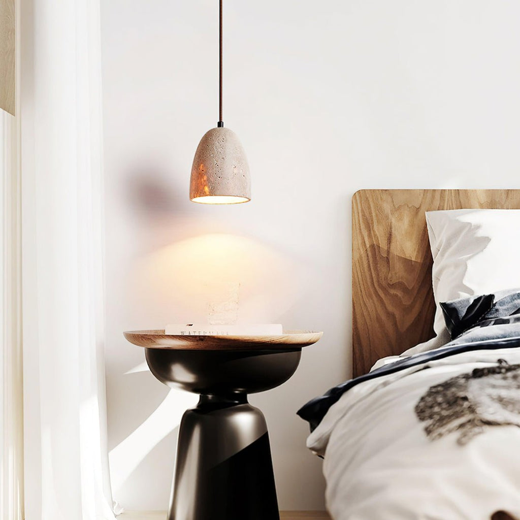 Ulvenenora Travertine Pendant Light-Moonnatur
