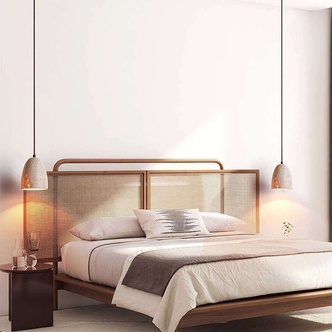 Ulvenenora Travertine Pendant Light-Moonnatur