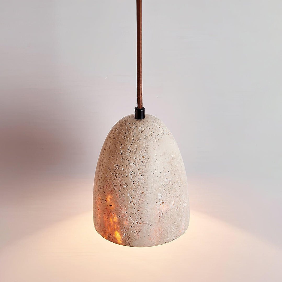 Ulvenenora Travertine Pendant Light-Moonnatur