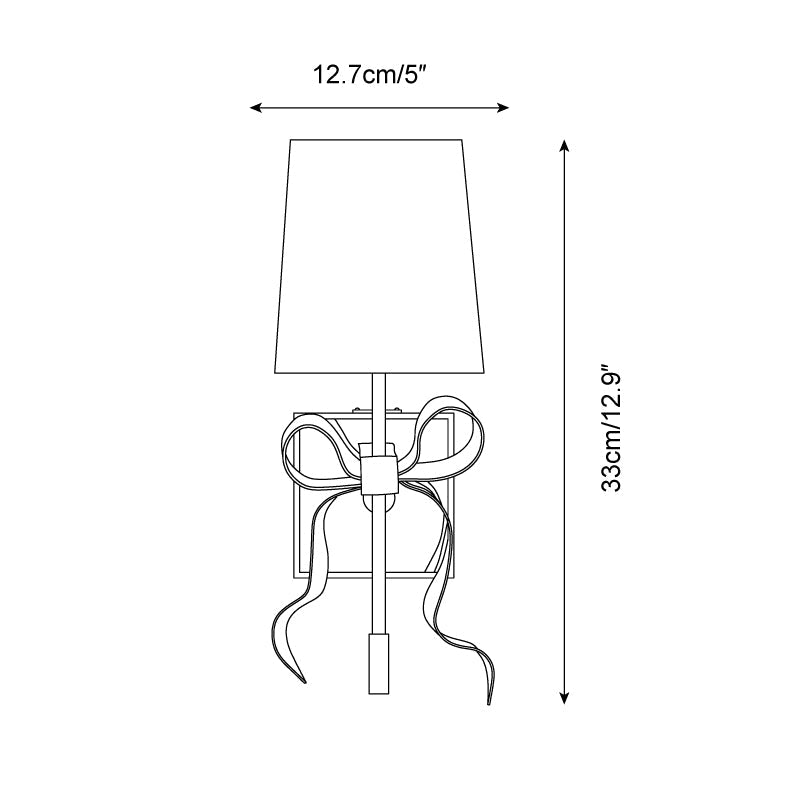 Verrenheath Fabric Wall Light-Moonnatur