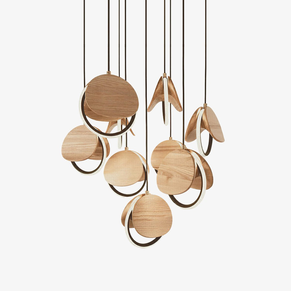 Tarenina Wood Pendant Light-Moonnatur