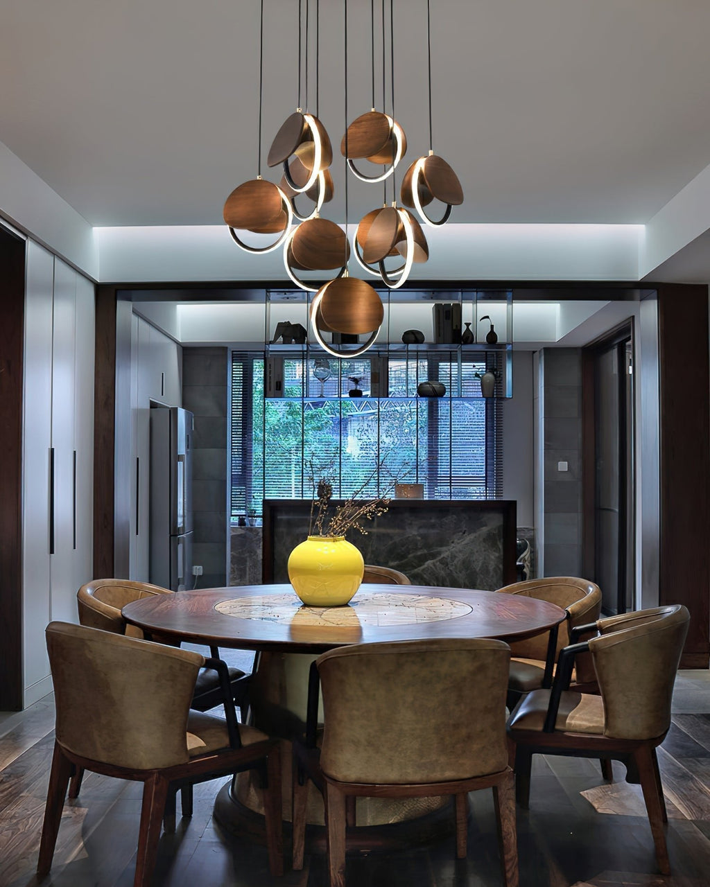 Tarenina Wood Pendant Light-Moonnatur