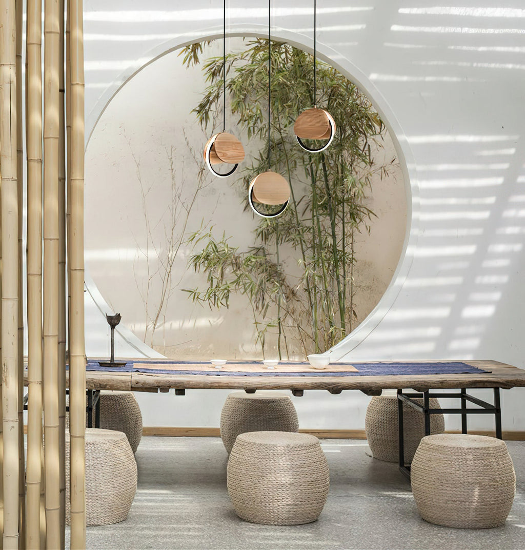 Tarenina Wood Pendant Light-Moonnatur