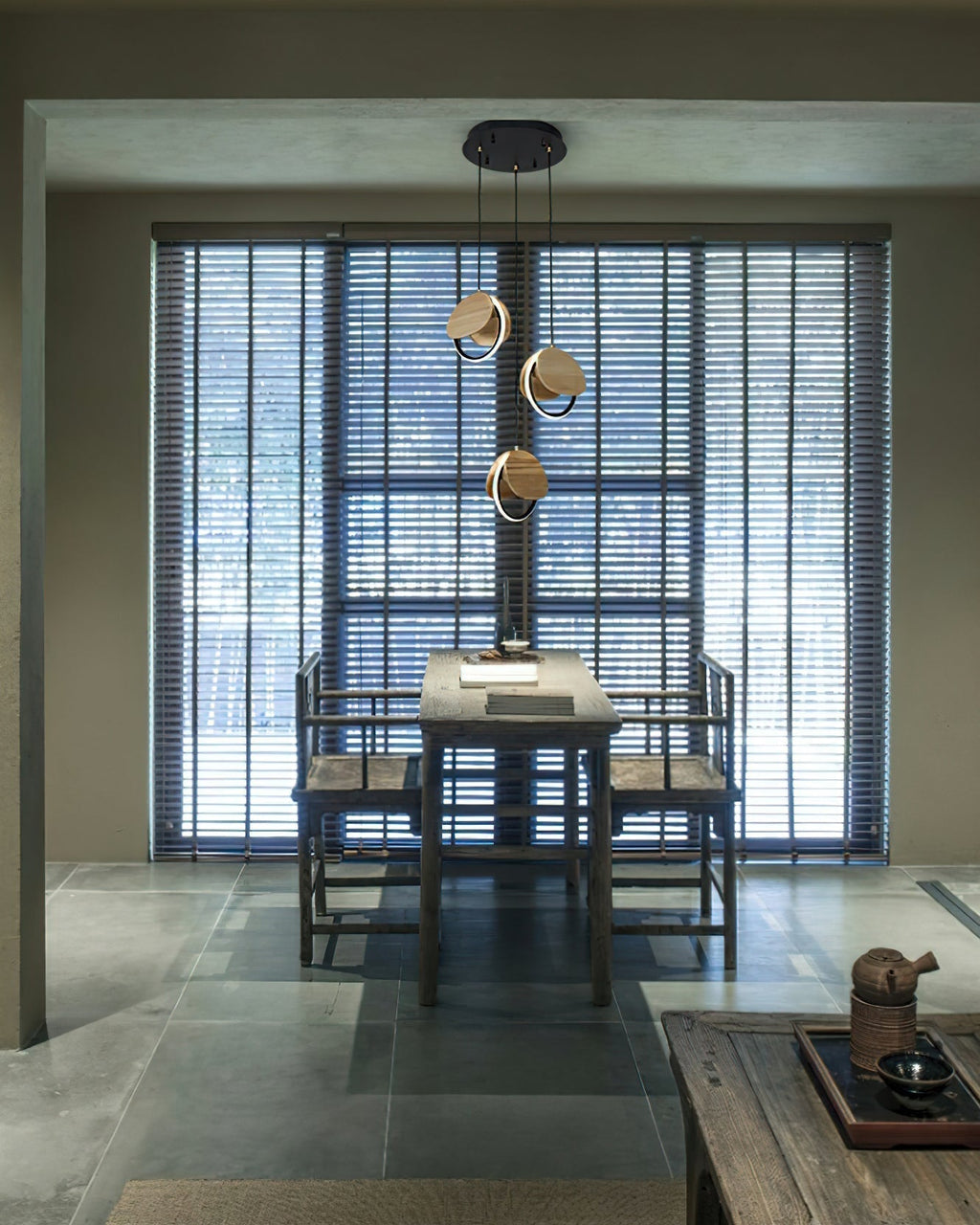 Tarenina Wood Pendant Light-Moonnatur