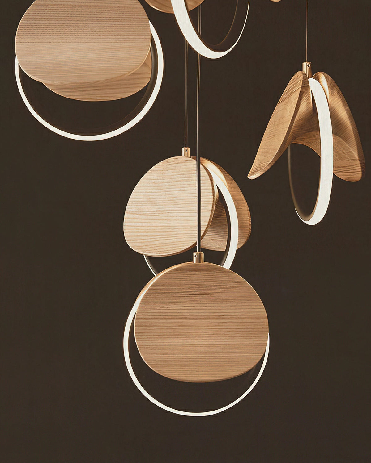 Tarenina Wood Pendant Light-Moonnatur