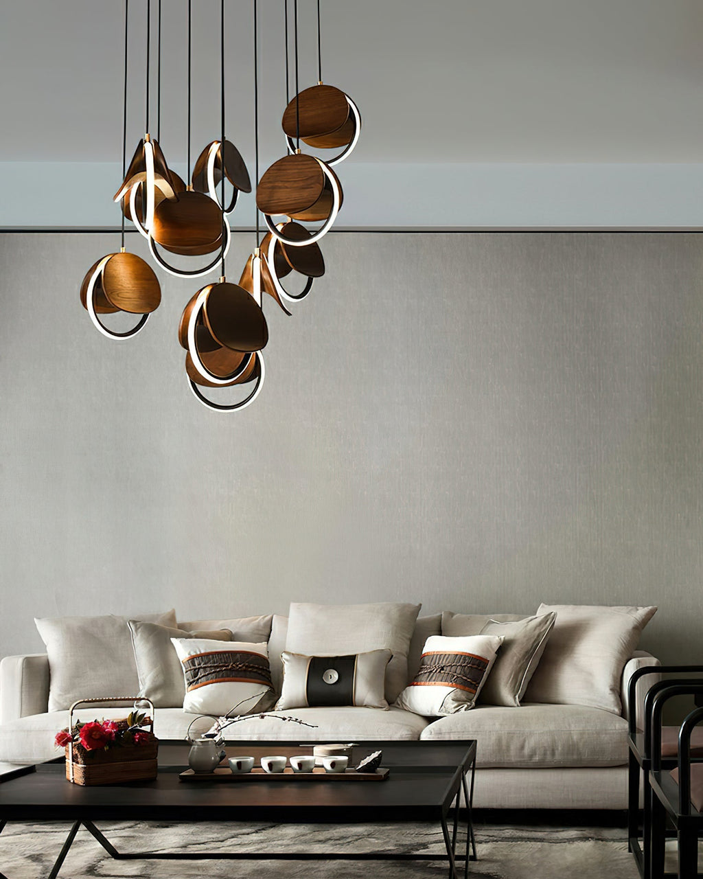 Tarenina Wood Pendant Light-Moonnatur