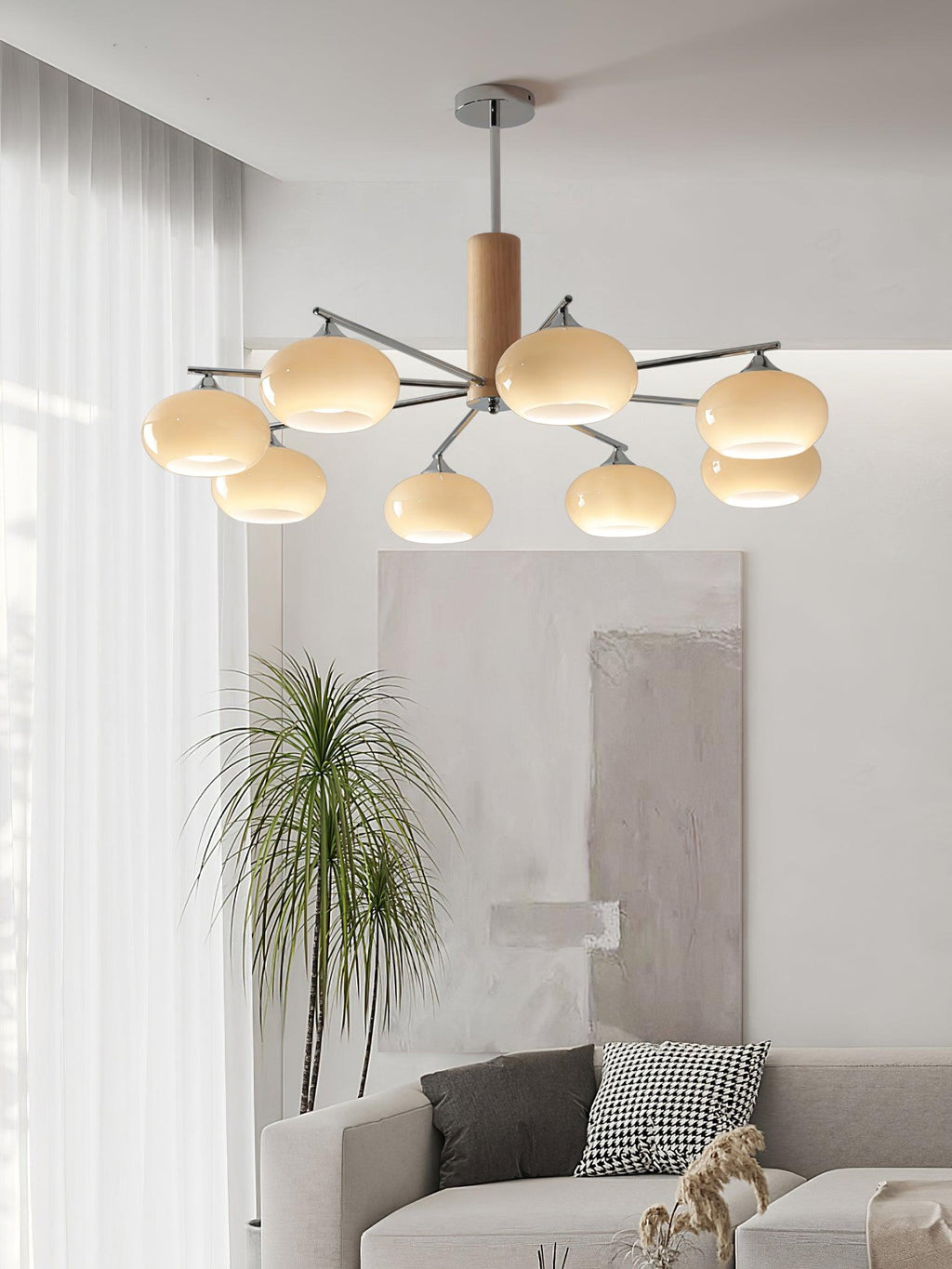 Carrowelle Glass Chandelier-Moonnatur