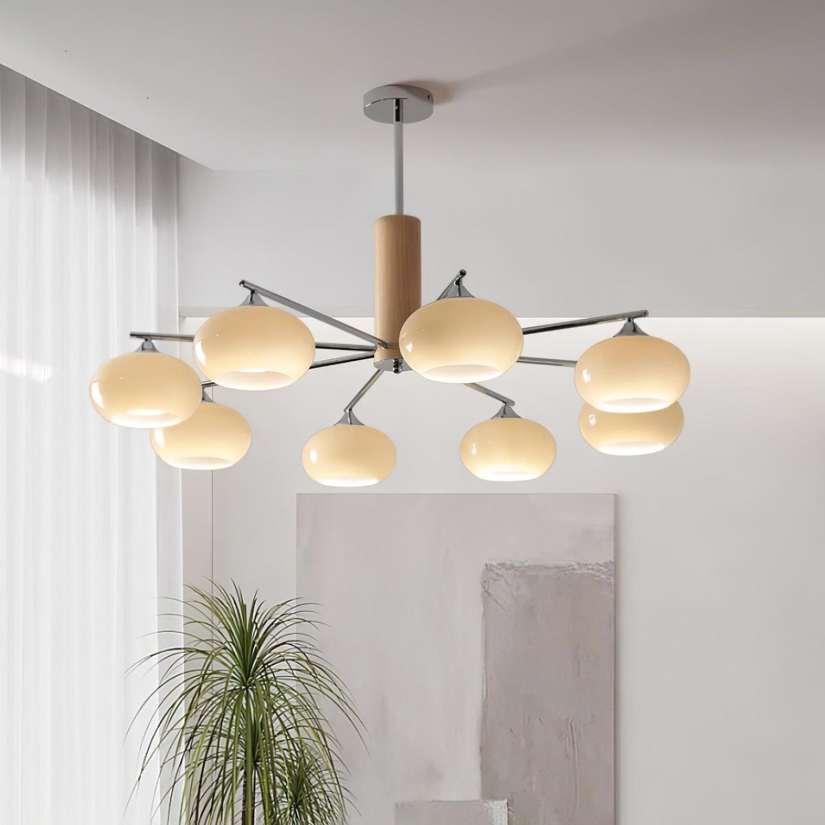 Carrowelle Glass Chandelier-Moonnatur