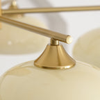 Quenelfern Glass Chandelier-Moonnatur