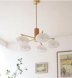 Quenelfern Glass Chandelier-Moonnatur