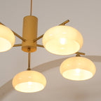 Quenelfern Glass Chandelier-Moonnatur