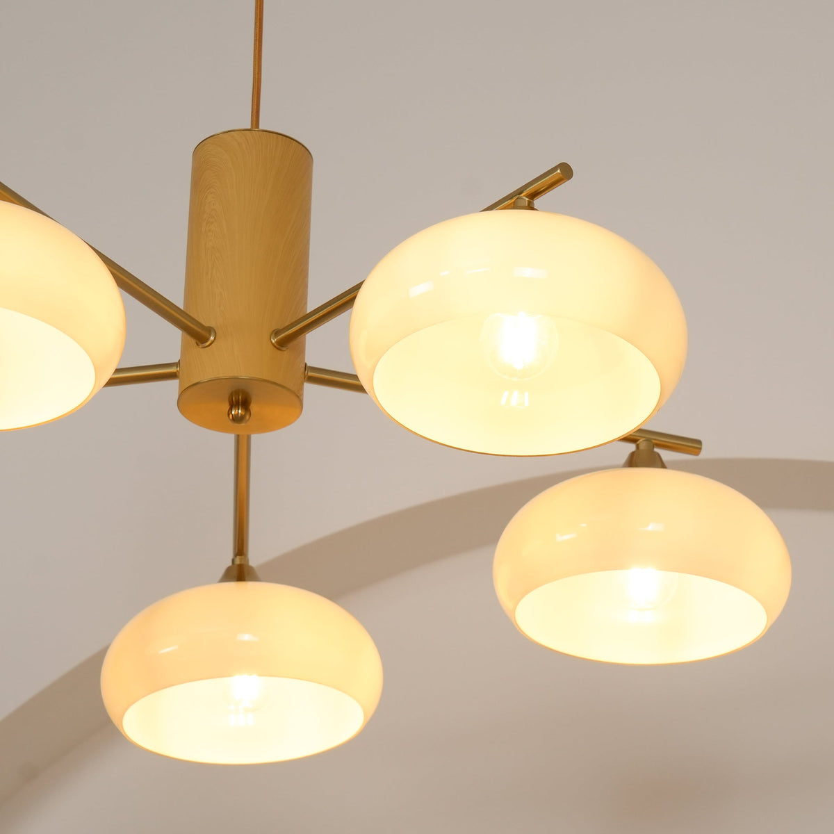 Quenelfern Glass Chandelier-Moonnatur