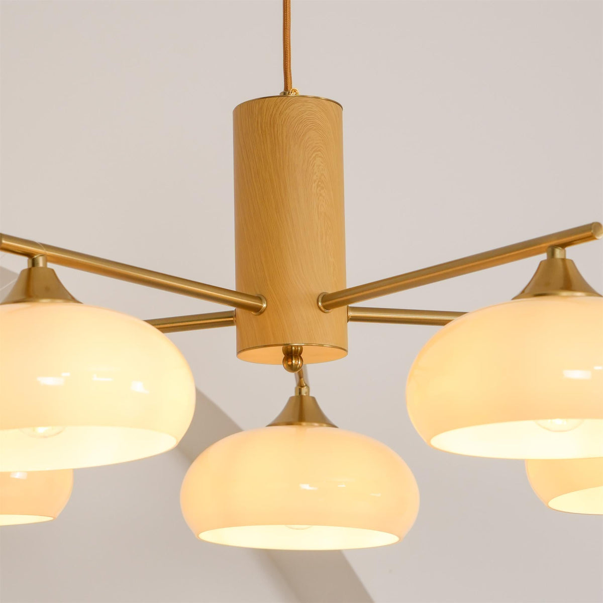 Quenelfern Glass Chandelier-Moonnatur