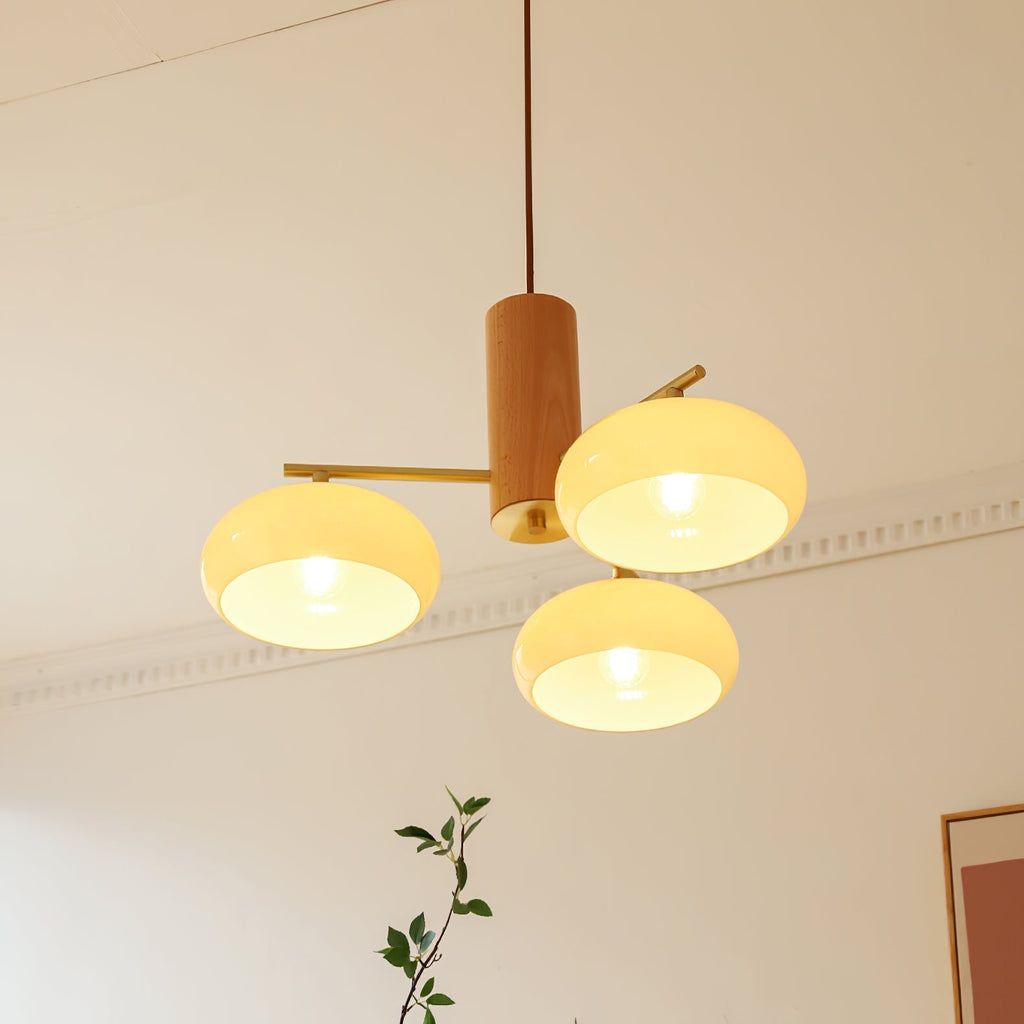 Quenelfern Glass Chandelier-Moonnatur