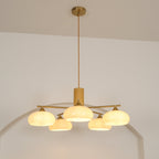 Quenelfern Glass Chandelier-Moonnatur