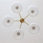 Quenelfern Glass Chandelier-Moonnatur