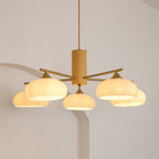 Quenelfern Glass Chandelier-Moonnatur