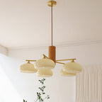 Quenelfern Glass Chandelier-Moonnatur
