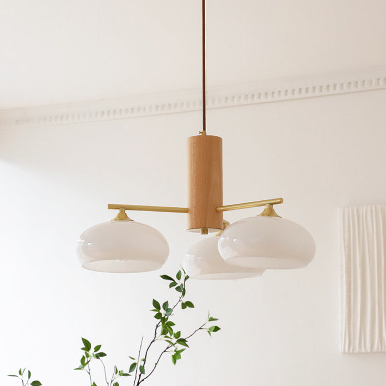 Quenelfern Glass Chandelier-Moonnatur