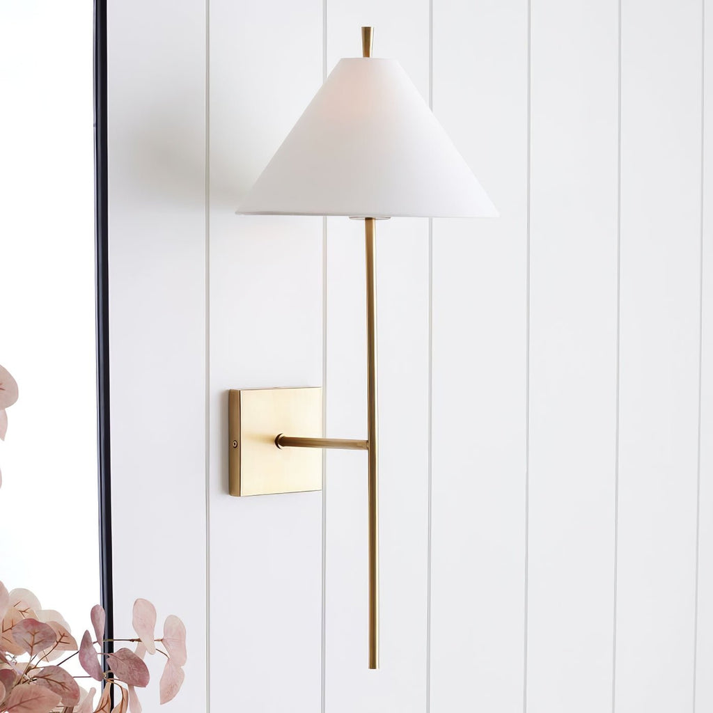 Oakenara Fabric Wall Light-Moonnatur