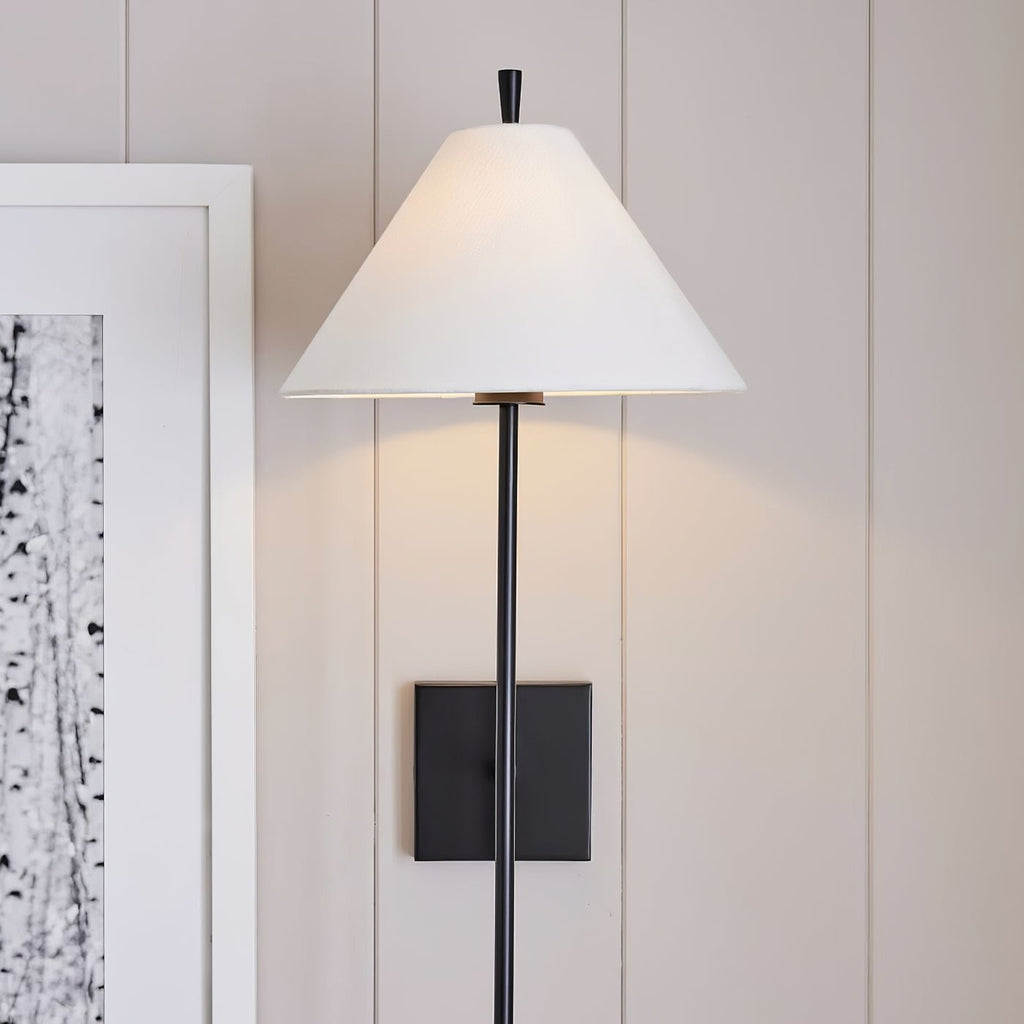 Oakenara Fabric Wall Light-Moonnatur