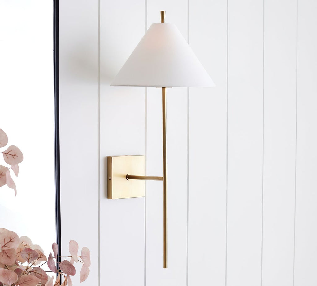 Oakenara Fabric Wall Light-Moonnatur