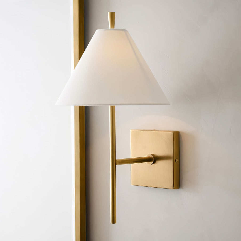 Oakenara Fabric Wall Light-Moonnatur