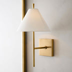 Oakenara Fabric Wall Light-Moonnatur