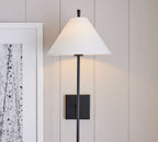 Oakenara Fabric Wall Light-Moonnatur