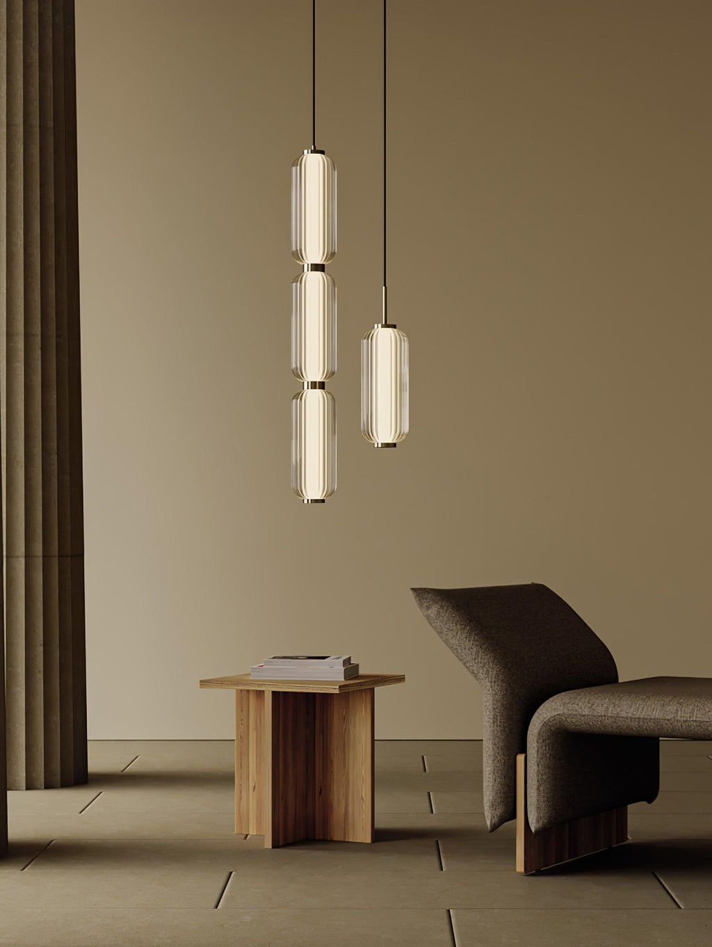 Renina Glass Pendant Light-Moonnatur