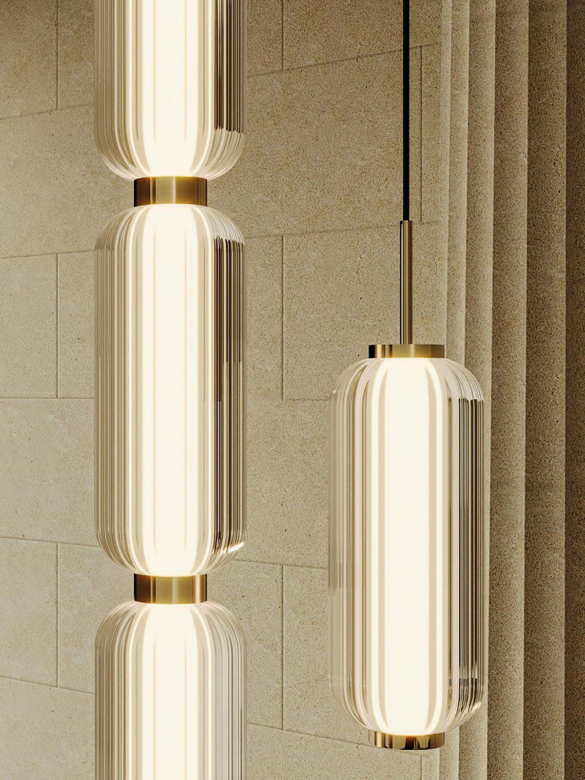 Renina Glass Pendant Light-Moonnatur