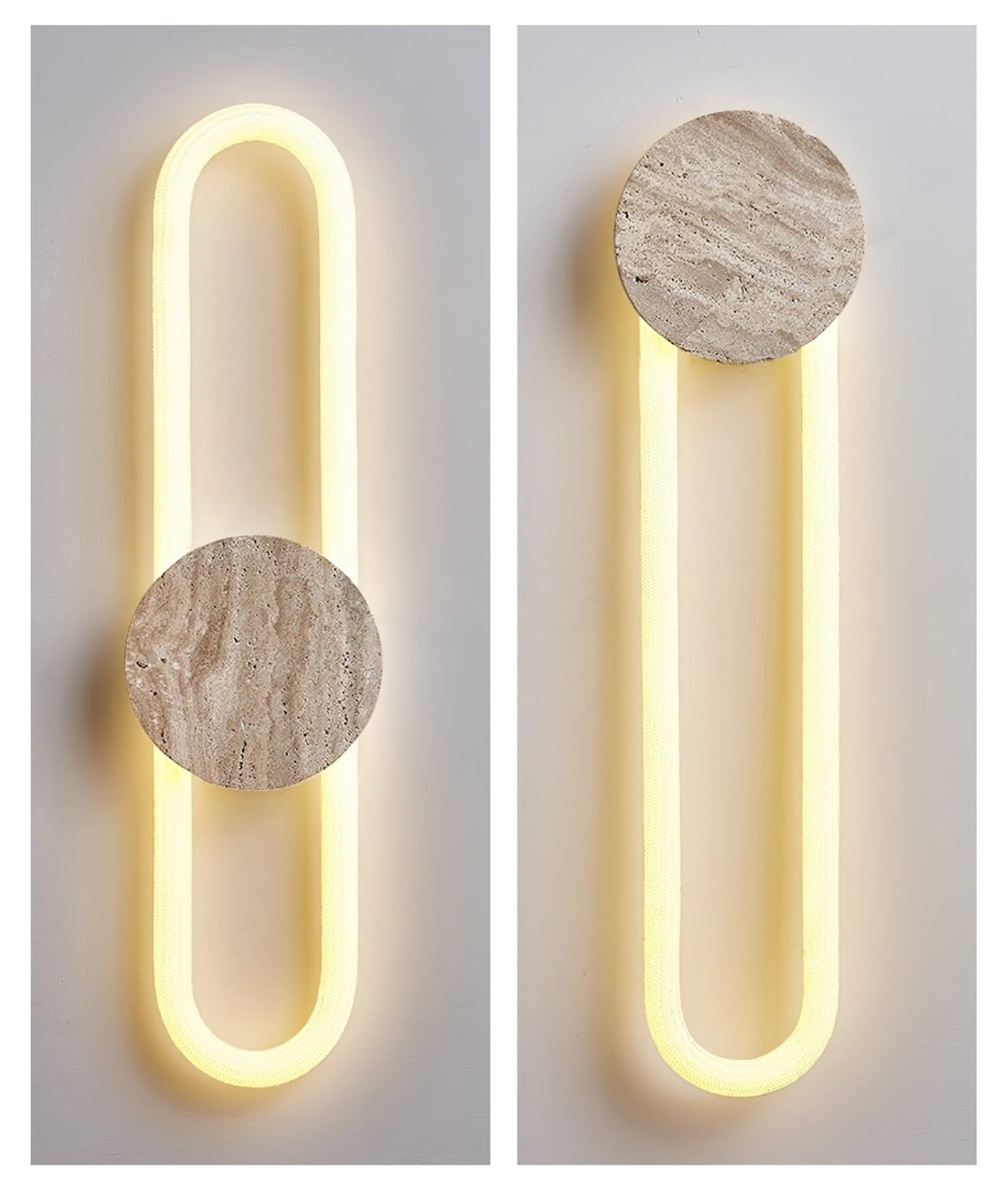 Vardenenora Travertine Wall Light-Moonnatur