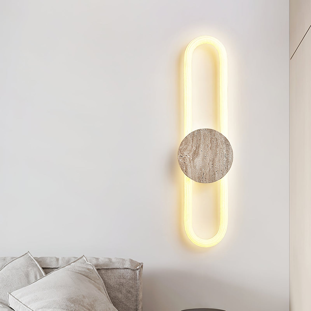 Vardenenora Travertine Wall Light-Moonnatur