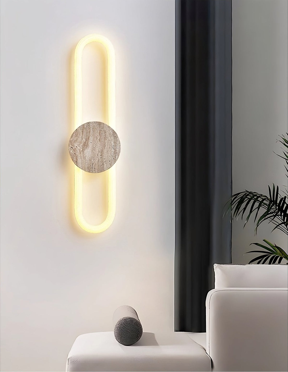 Vardenenora Travertine Wall Light-Moonnatur