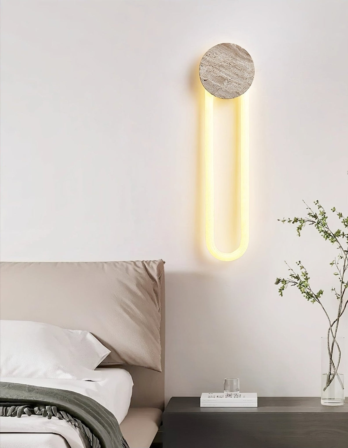 Vardenenora Travertine Wall Light-Moonnatur