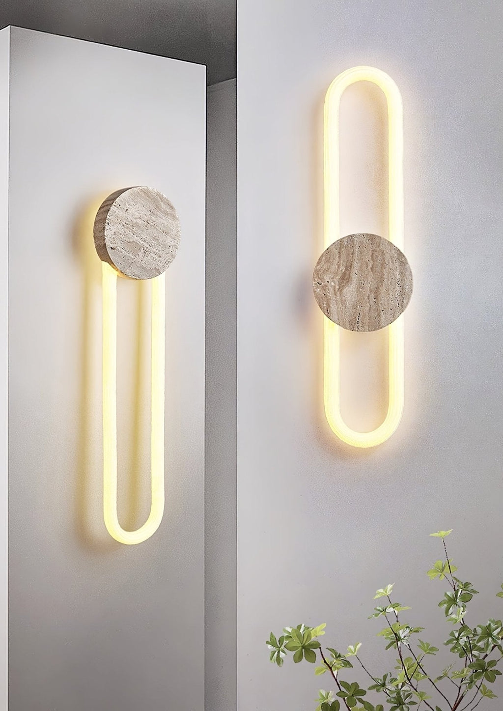 Vardenenora Travertine Wall Light-Moonnatur