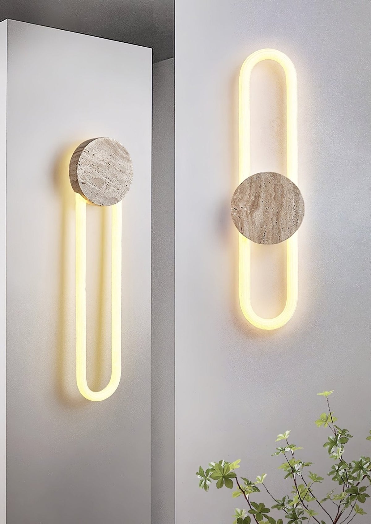 Vardenenora Travertine Wall Light-Moonnatur