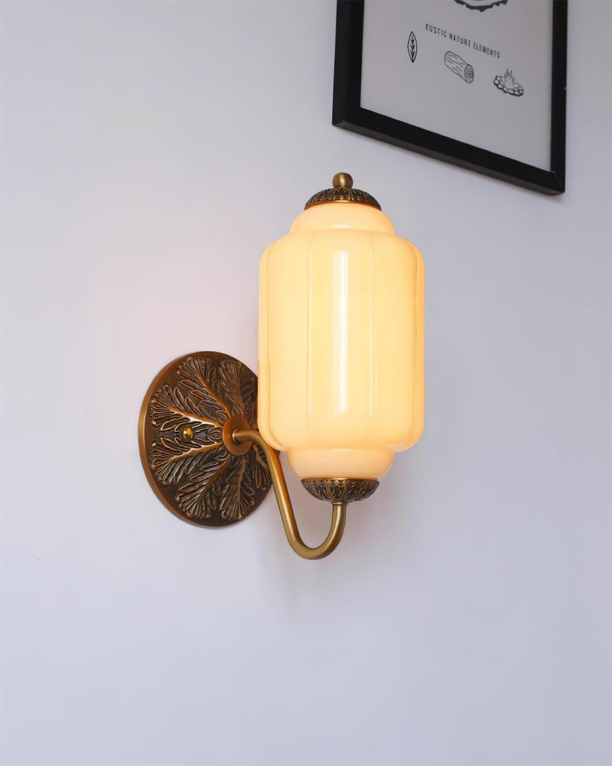 Islenfield Glass Wall Light-Moonnatur
