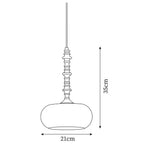 Morrelonna Glass Pendant Light-Moonnatur