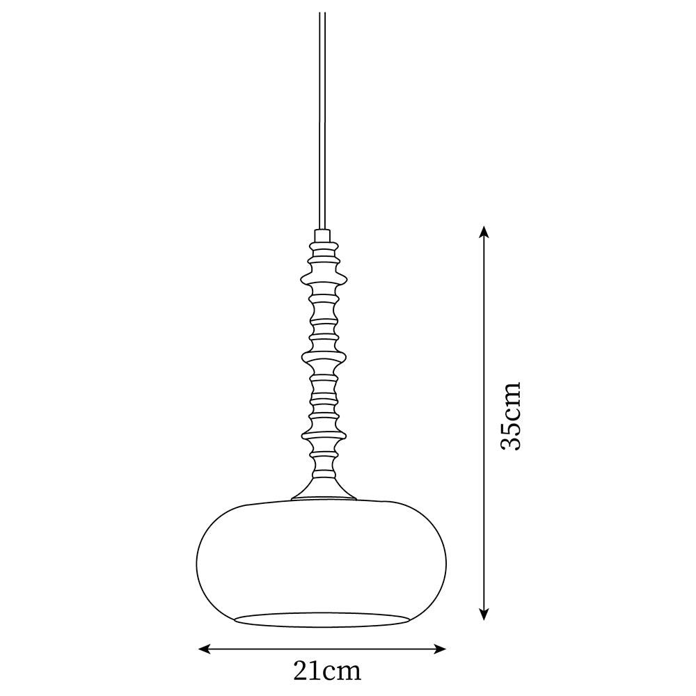 Morrelonna Glass Pendant Light-Moonnatur