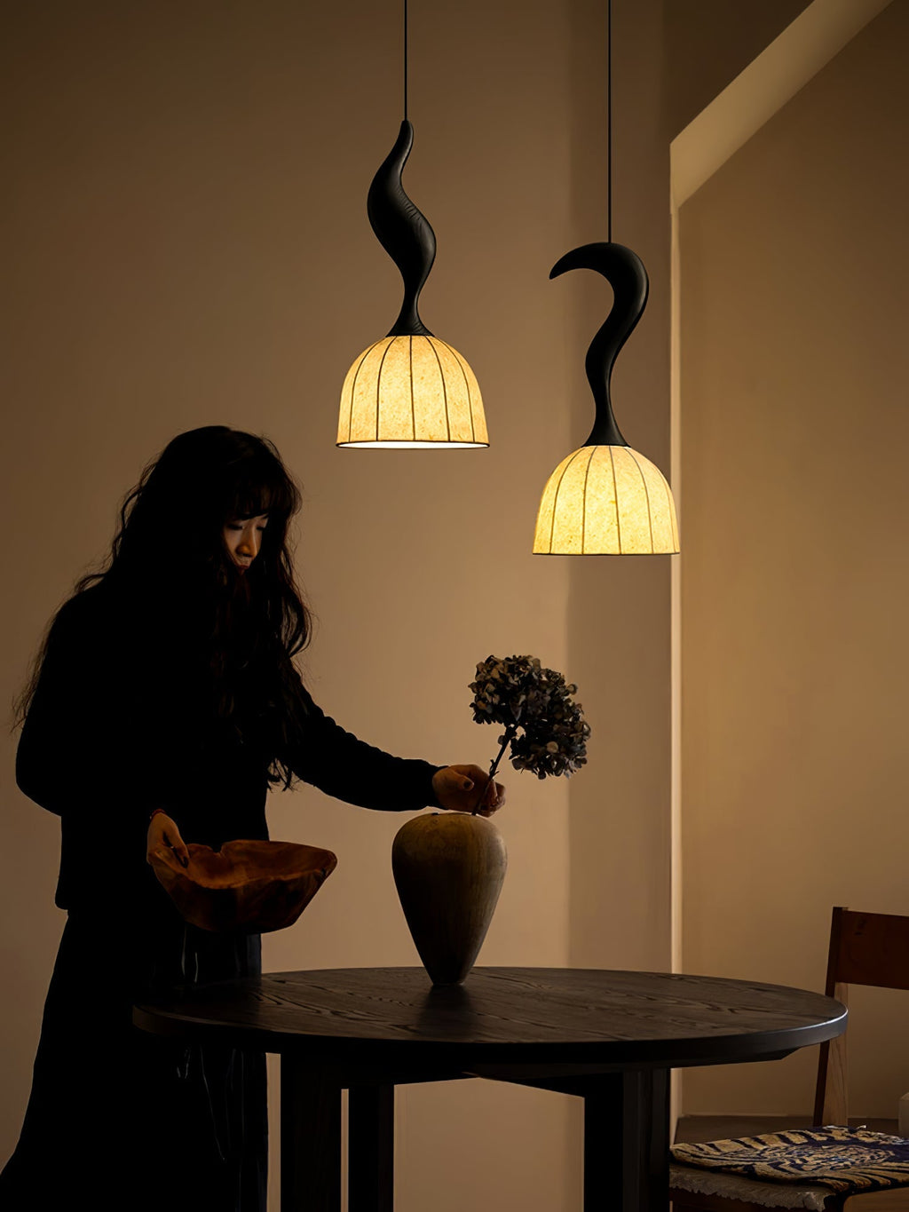 Perrinlyn Wood Pendant Light-Moonnatur