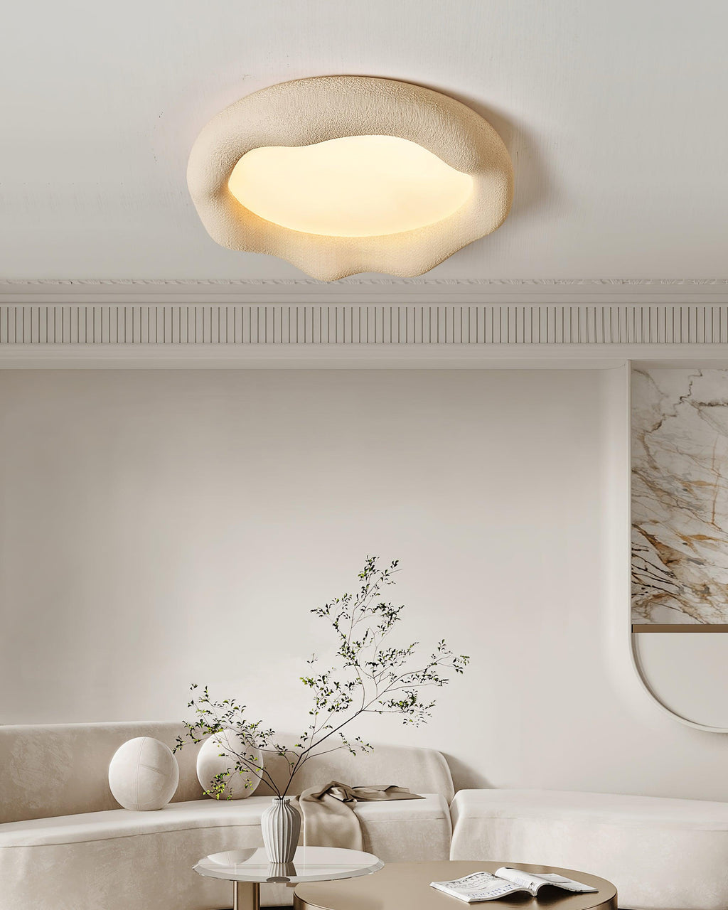 Sorrelvale Resin Ceiling Light-Moonnatur