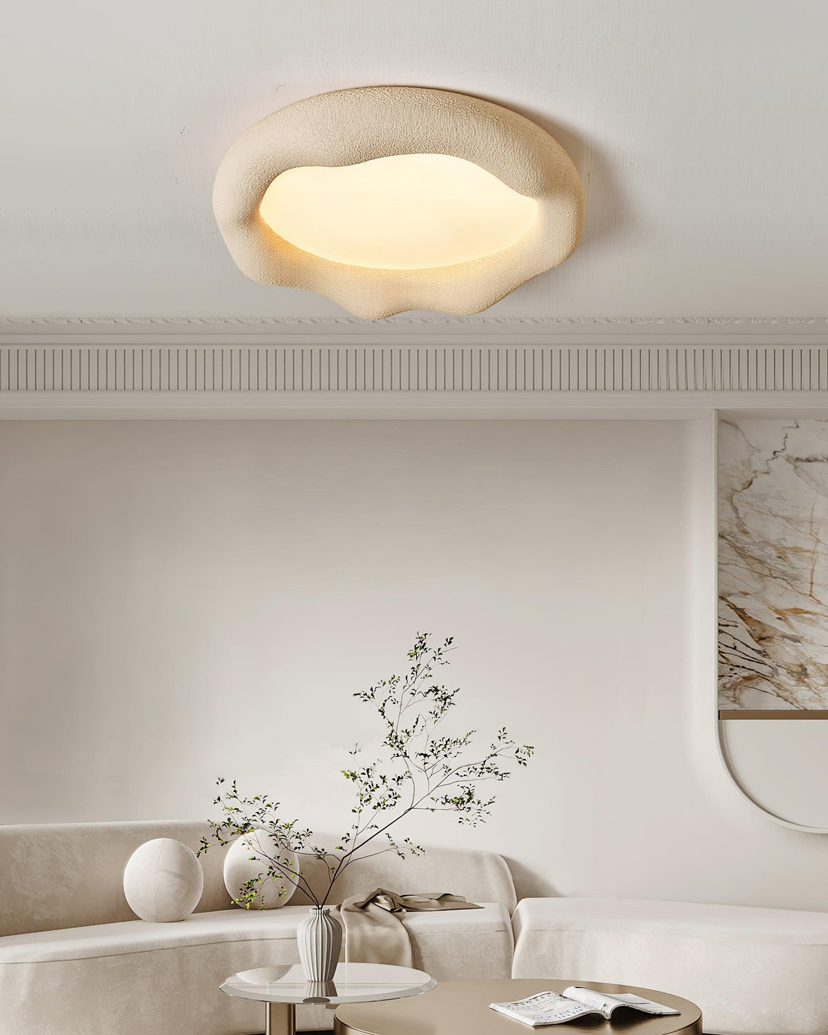 Sorrelvale Resin Ceiling Light-Moonnatur
