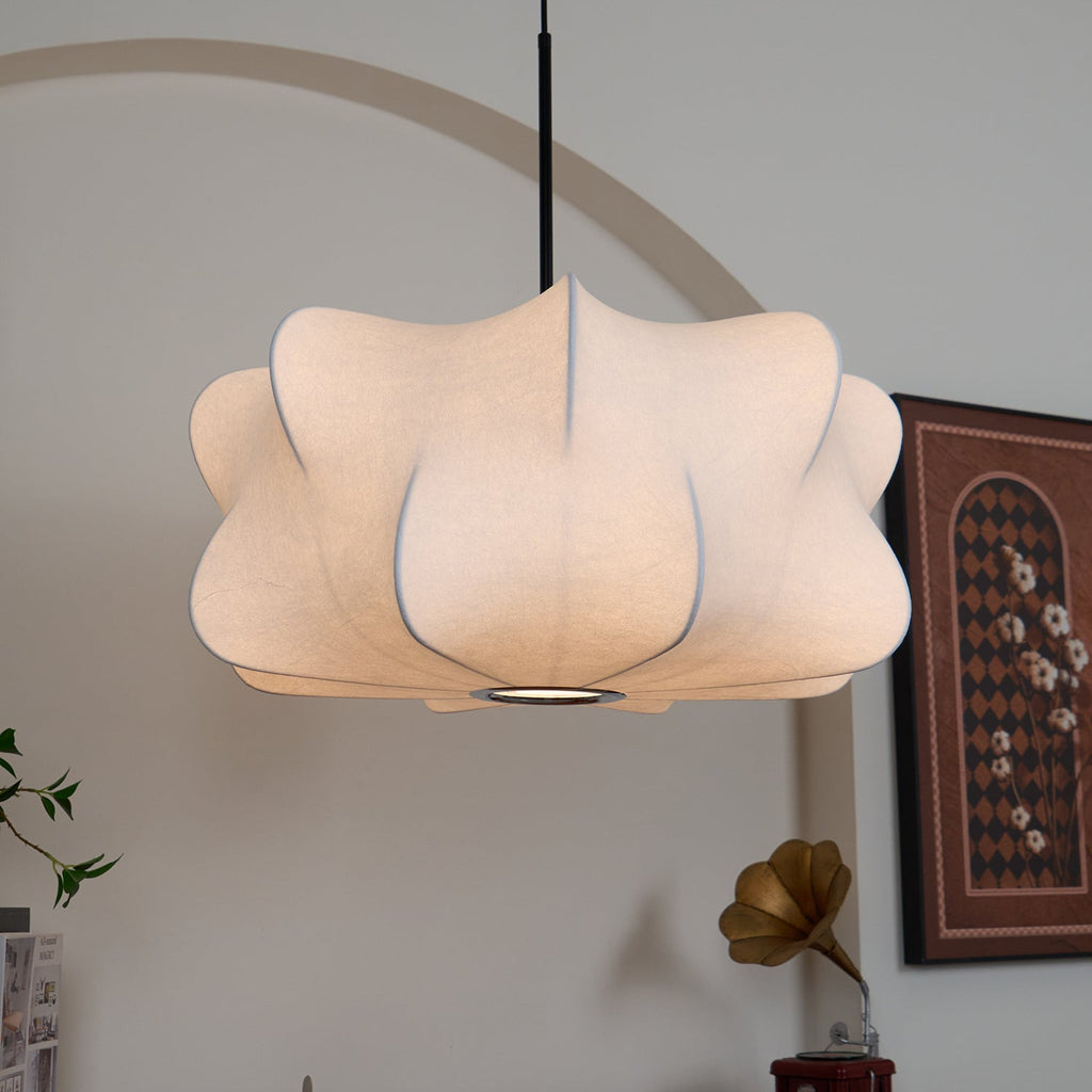 Beldenara Mulberry Silk Pendant Light-Moonnatur
