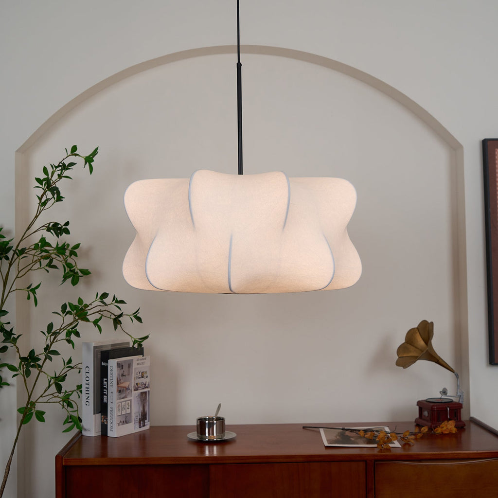 Beldenara Mulberry Silk Pendant Light-Moonnatur