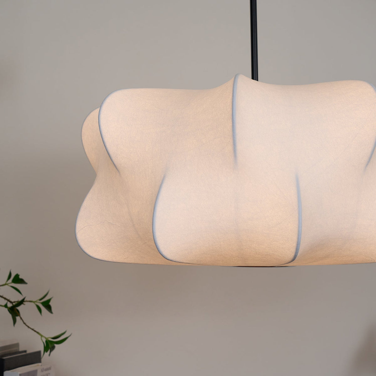 Beldenara Mulberry Silk Pendant Light-Moonnatur
