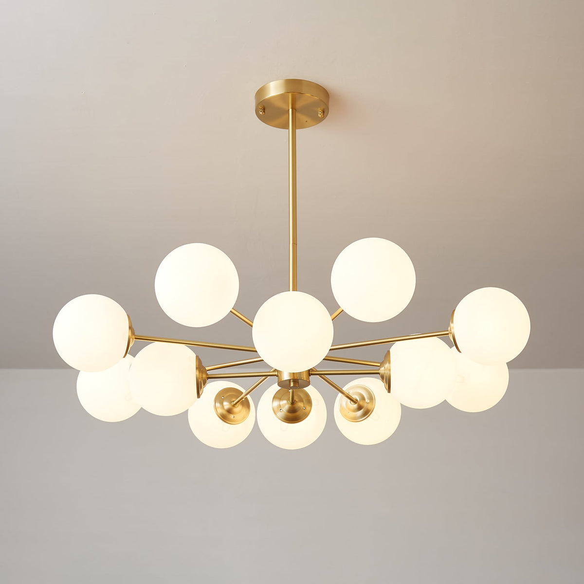Embrune Glass Chandelier-Moonnatur