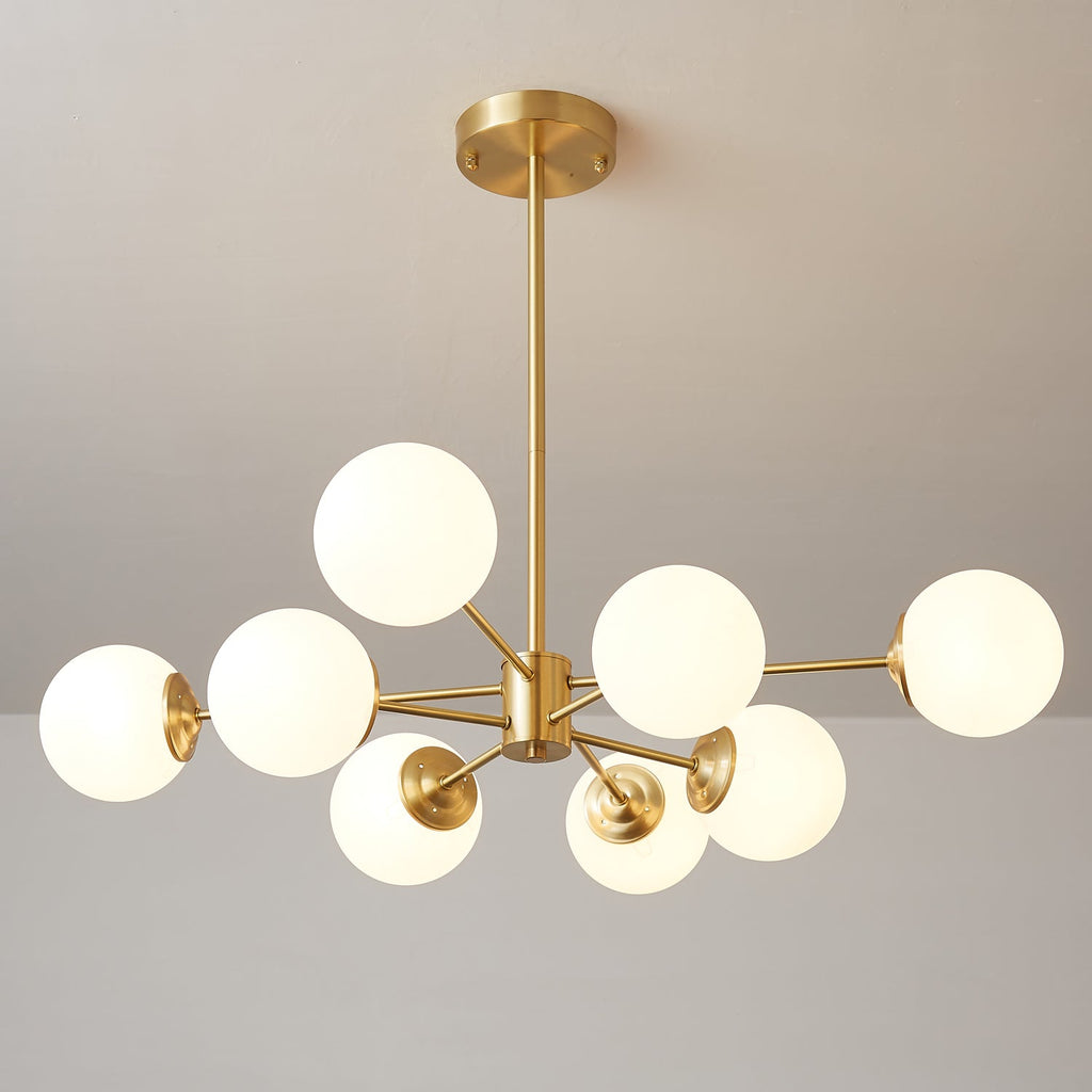 Embrune Glass Chandelier-Moonnatur