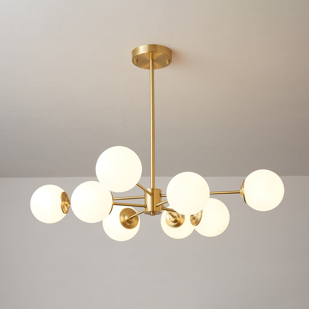 Embrune Glass Chandelier-Moonnatur